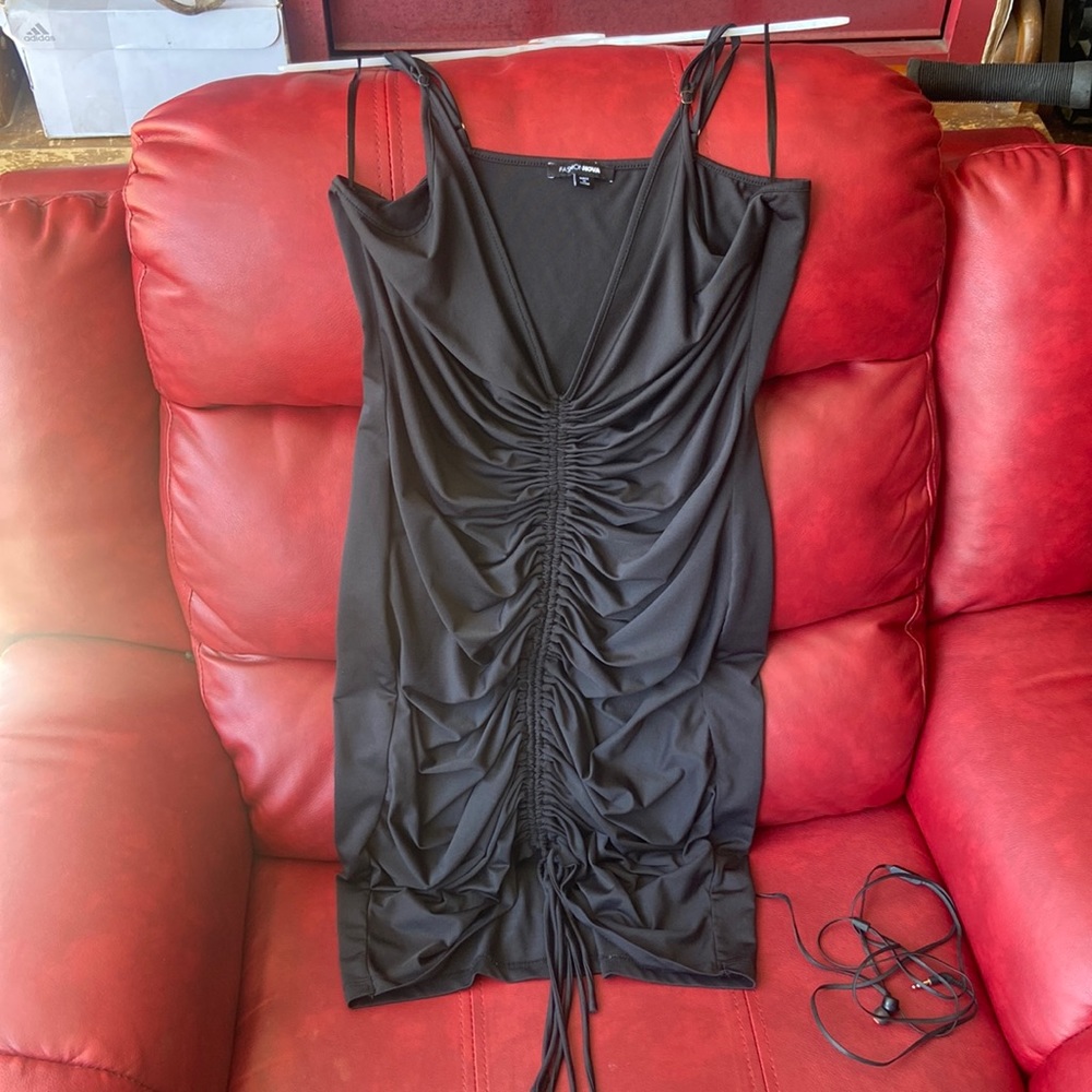 FashionNova drawstring mini dress